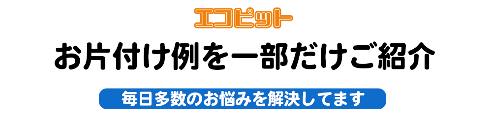 お片付け例を一部だけご紹介